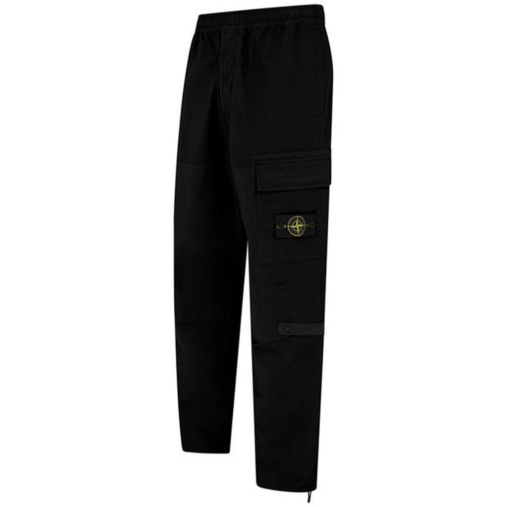 Stone Island Ripstop Cargo Trousers - Black
